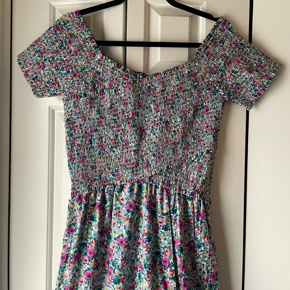 Tuckernuck Colorful Floral Smocked Maxi Dress